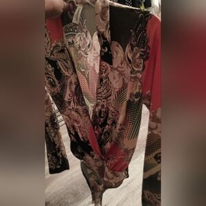 Paisley Print Bodysuit S